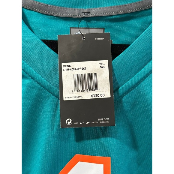 Teal Nike NFL Miami Dolphins Jersey Men's 3XL #1 TAGOVAILOA - Picture 3 of 5